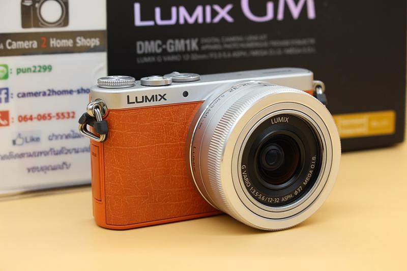 ขาย Panasonic Lumix DMC-GM1 + Lens kit 12-32mm (สีน้ำตาล) สภาพสวยใหม่มาก เมนูไทย มีWiFiในตัว จอติดฟิล์มแล้ว จอทัชสกรีน อุปกรณ์ครบกล่อง  อุปกรณ์และรายละเอีย